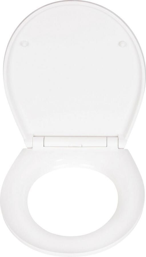 Wenko Toiletzitting White Marble met reliëf van antibacteriële duroplast - Foto 4