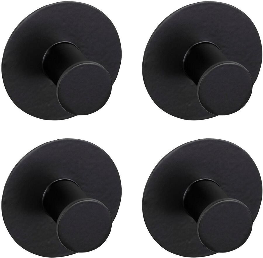 Wenko Wandhaak Celano zelfklevend roestvrij (4 stuks)