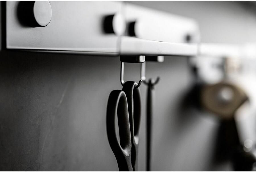 Wenko Wandhaak Model Jet magnetische haken voor de keuken zonder boren industriële stijl (6 stuks) - Foto 7