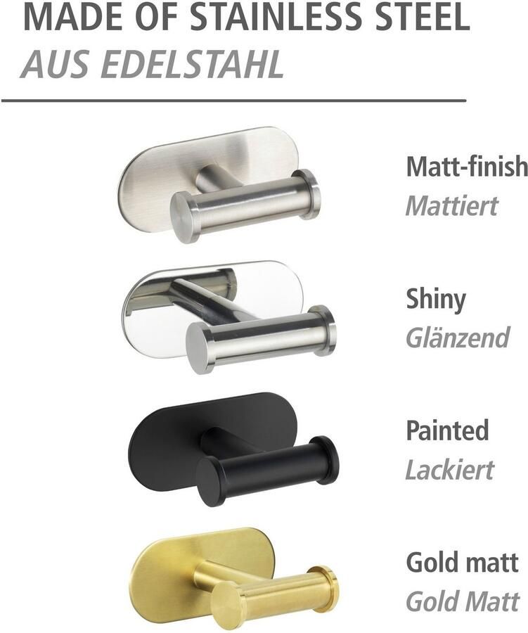 Wenko Wandhaak Turbo-Loc Duo Bevestigen zonder boren - Foto 5