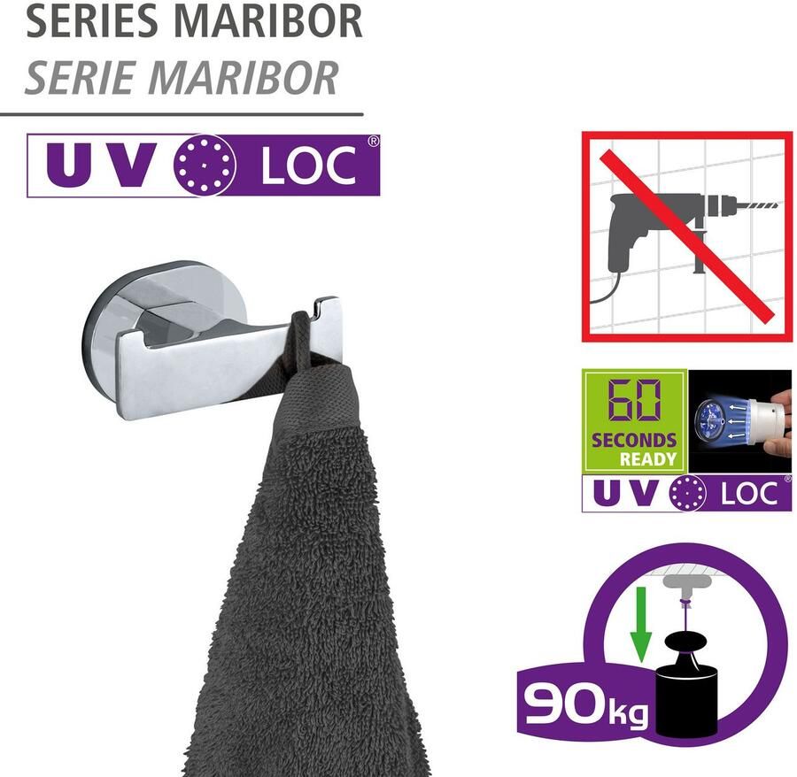 Wenko Wandhaak UV-Loc Maribor - Foto 4