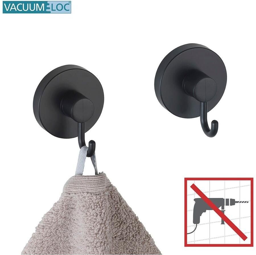 Wenko Wandhaak Vacuüm-Loc Bevestigen zonder boren (2 stuks) - Foto 3