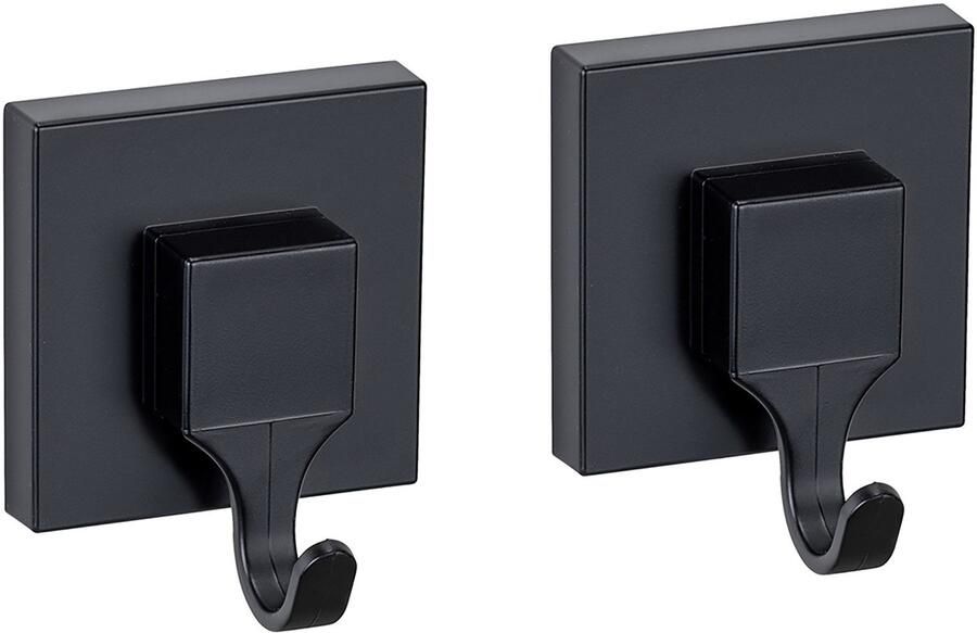 Wenko Wandhaak Vacuum-Loc model Quadro van kunststof voor handdoeken bevestiging zonder boren (set 2 stuks) - Foto 9