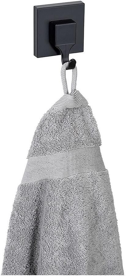 Wenko Wandhaak Vacuum-Loc model Quadro van kunststof voor handdoeken bevestiging zonder boren (set 2 stuks) - Foto 8