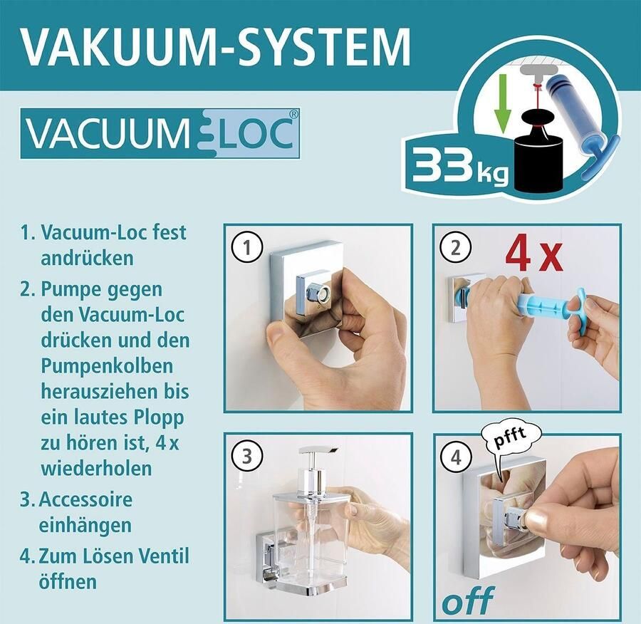Home24 Doucherek Vacuum Loc Quadro I WENKO - Foto 4
