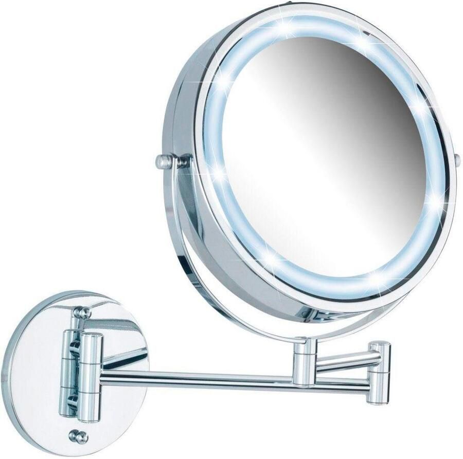 Wenko Wandspiegel Lumi vijfvoudige vergroting