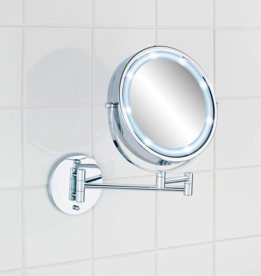 Wenko Wandspiegel Lumi vijfvoudige vergroting - Foto 3