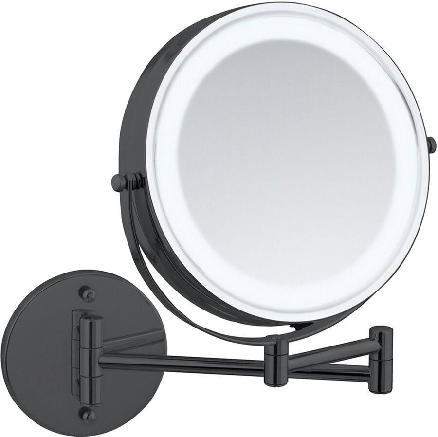 Wenko Wandspiegel Power-Loc LED model Lumi Cosmetic mirror met verlichting 5x vergroting zonder boren - Foto 2
