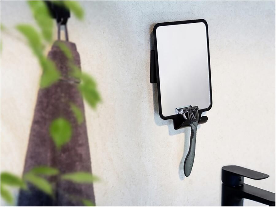 Wenko Wandspiegel Vacuum-Loc model Quadro Antivries spiegel voor de badkamer bevestiging zonder boren - Foto 5