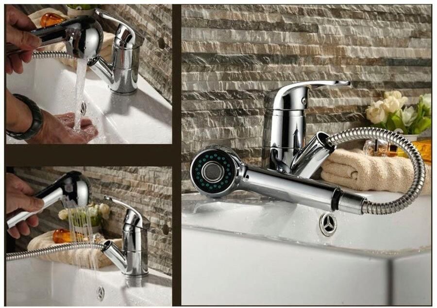 Wenko Wastafeldouche Vervangende vaatwasser watersparend waterbesparende parelstraal en krachtige douchestraal