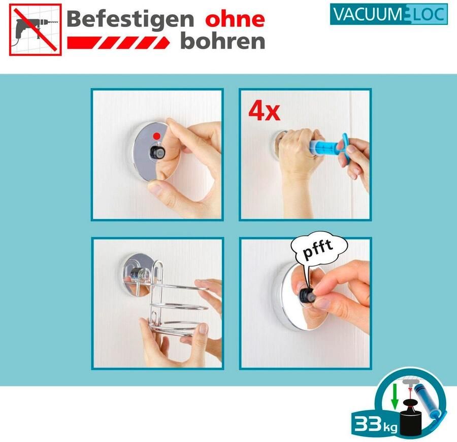 Home24 Vacuüm loc wc papierhouder Milazzo WENKO - Foto 2