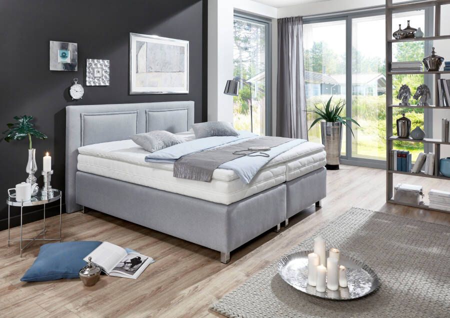 Westfalia Polsterbetten Boxspring incl. topmatras van koudschuim en sierkussen