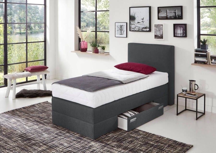 Westfalia Polsterbetten Boxspring met lades en sierkussens