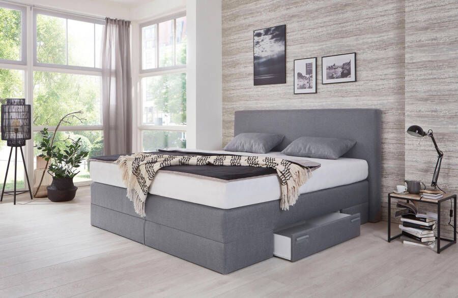 Westfalia Polsterbetten Boxspring met lades en sierkussens - Foto 5