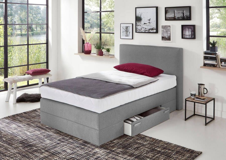 Westfalia Polsterbetten Boxspring met lades en sierkussens