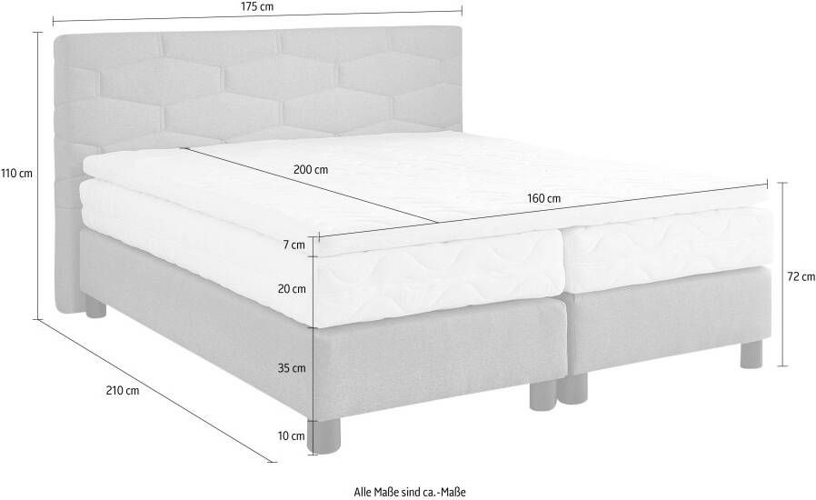 Westfalia Polsterbetten Boxspring naar keuze met topmatras