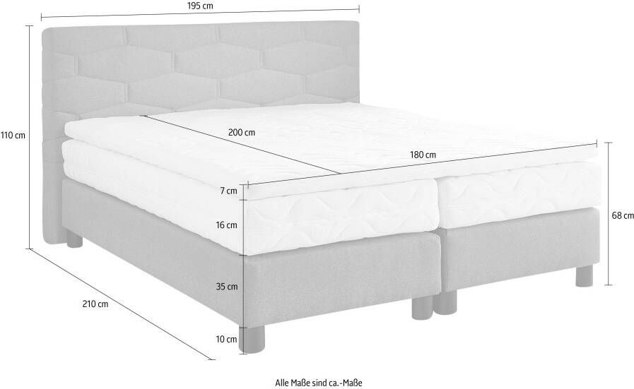 Westfalia Polsterbetten Boxspring naar keuze met topmatras