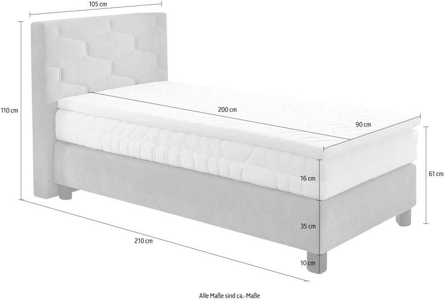 Westfalia Polsterbetten Boxspring naar keuze met topmatras