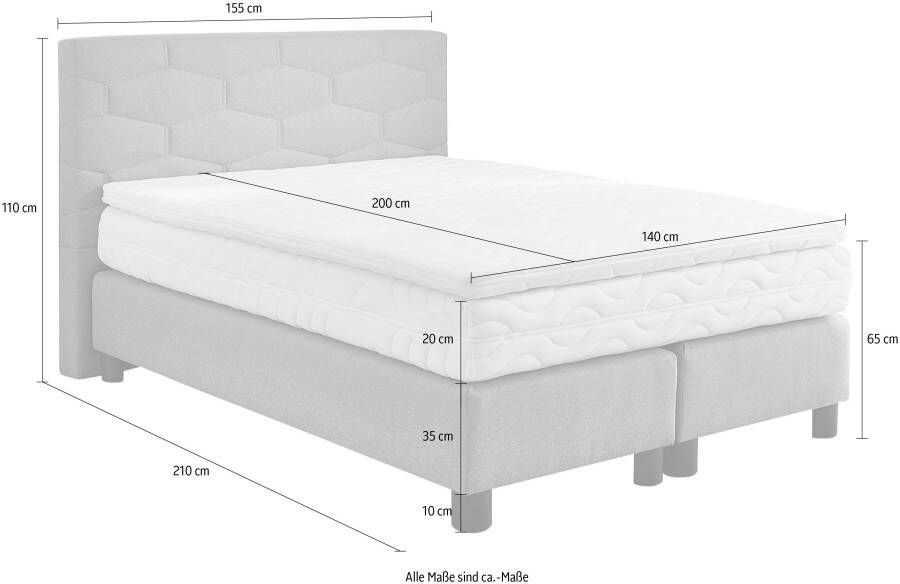 Westfalia Polsterbetten Boxspring naar keuze met topmatras