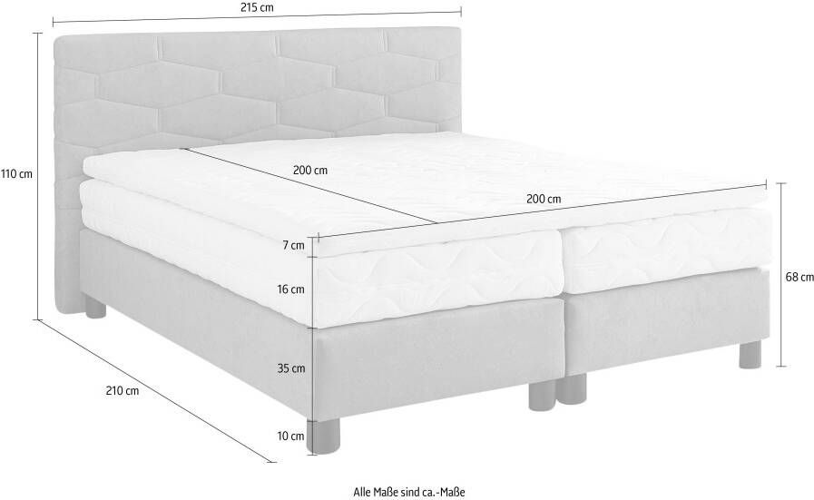 Westfalia Polsterbetten Boxspring naar keuze met topmatras