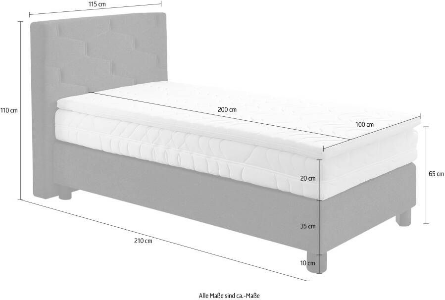 Westfalia Polsterbetten Boxspring naar keuze met topmatras