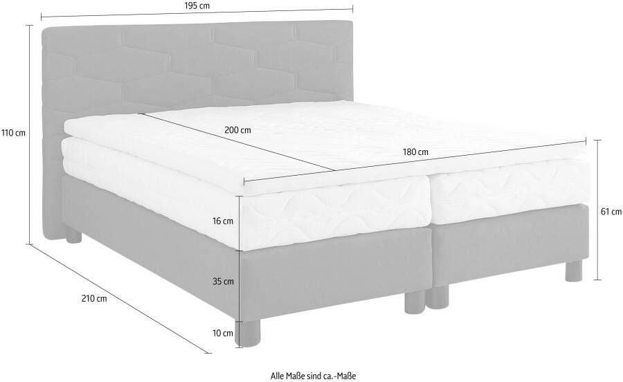 Westfalia Polsterbetten Boxspring naar keuze met topmatras