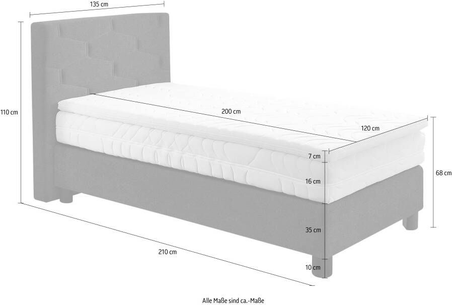 Westfalia Polsterbetten Boxspring naar keuze met topmatras