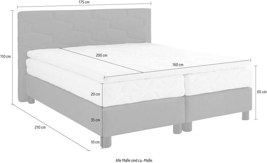 Westfalia Polsterbetten Boxspring naar keuze met topmatras