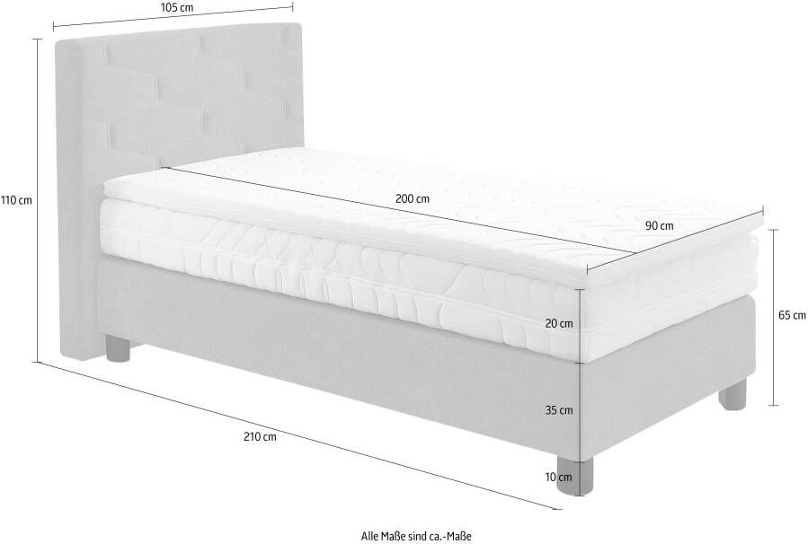 Westfalia Polsterbetten Boxspring naar keuze met topmatras