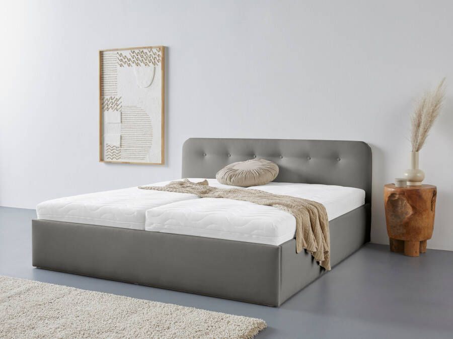 Westfalia Polsterbetten Gestoffeerd bed Rostock ook verkrijgbaar met extra opbergruimte en verstelbare hoofdsteunen - Foto 10