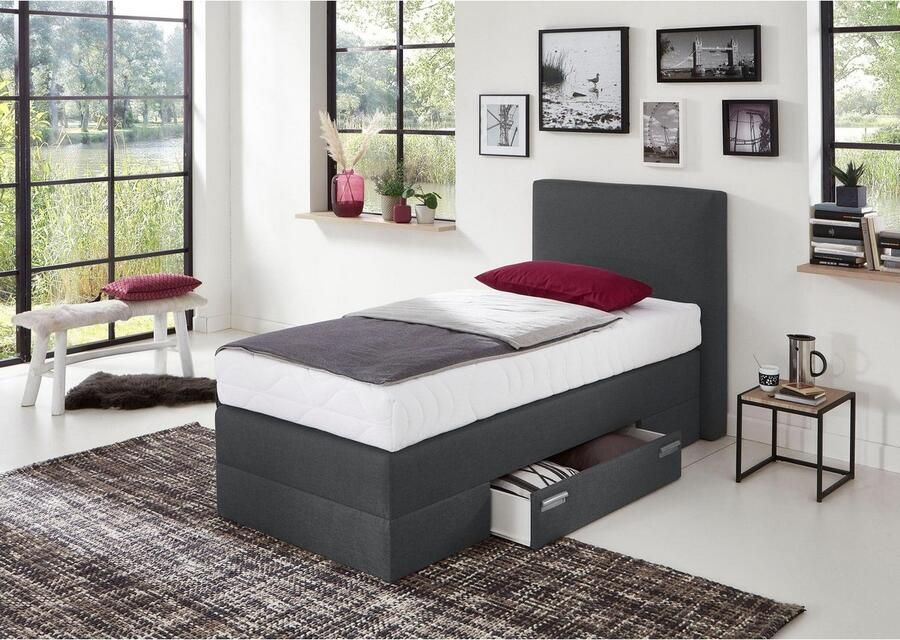 Westfalia Polsterbetten Boxspring met lades en sierkussens