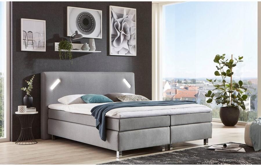 Westfalia Polsterbetten Boxspring met ledverlichting en topmatras - Foto 2