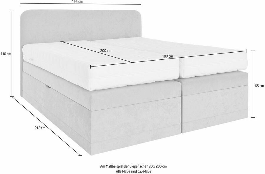 Westfalia Polsterbetten Boxspring naar keuze met bedkist - Foto 1