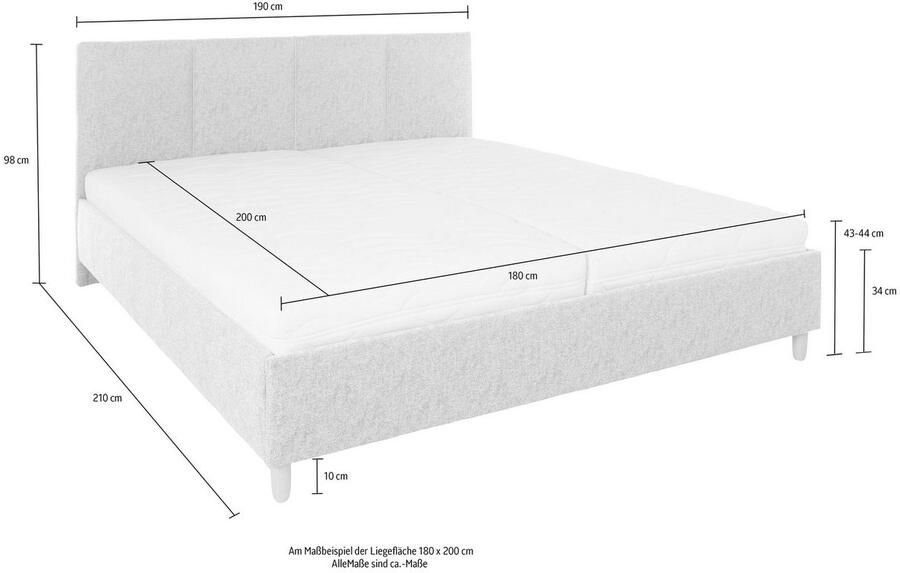 Westfalia Polsterbetten Gestoffeerd bed - Foto 6