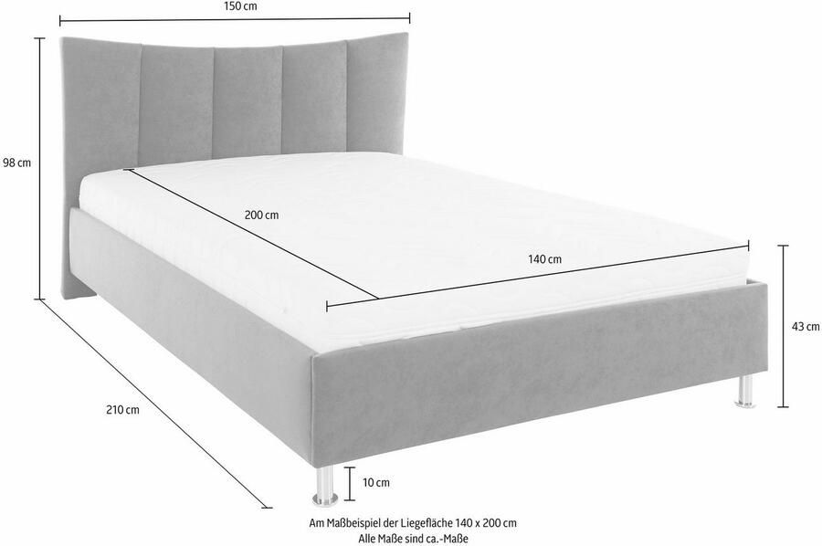 Westfalia Polsterbetten Gestoffeerd bed - Foto 5