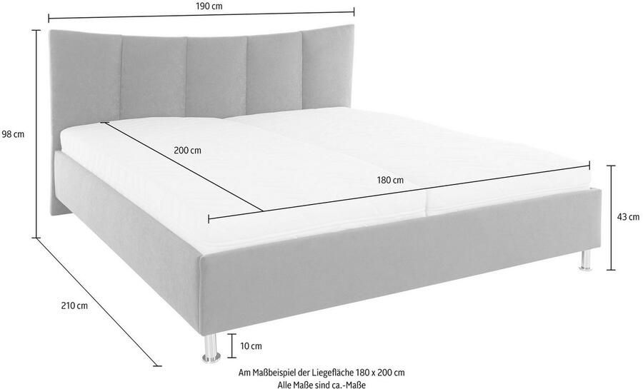 Westfalia Polsterbetten Gestoffeerd bed - Foto 7