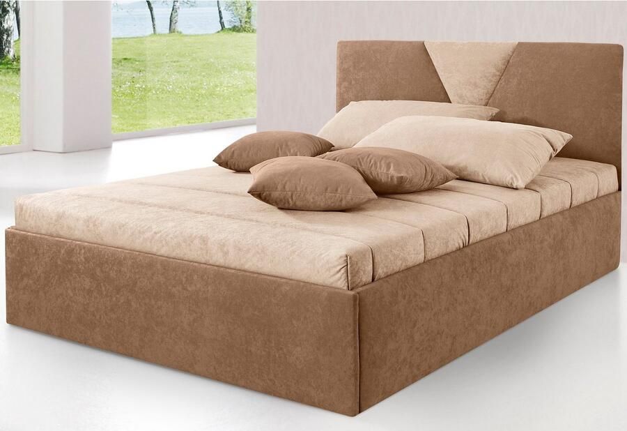 Westfalia Polsterbetten Gestoffeerd bed Malibu met bedkist bij uitvoering met matras - Foto 1