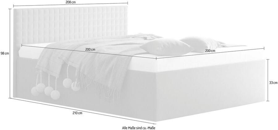 Westfalia Polsterbetten Gestoffeerd bed met bedkist bij uitvoering met matras - Foto 3