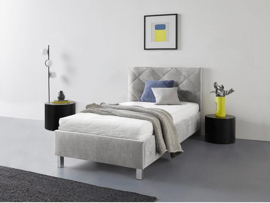 Westfalia Polsterbetten Gestoffeerd bed Padua met ruitvormig quiltwerk keuze uit 3 verschillende typen matrassen - Foto 2