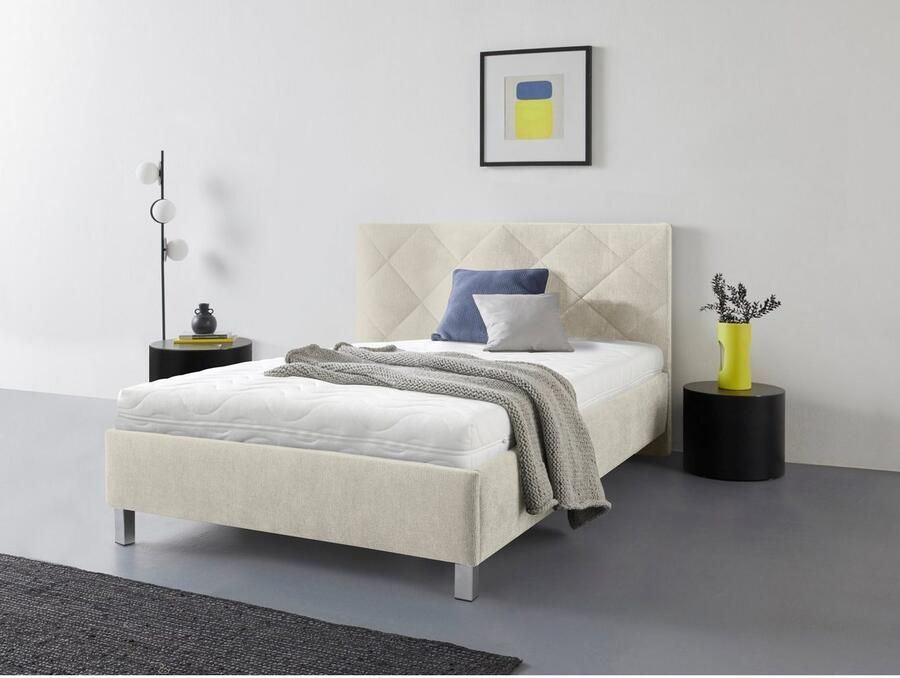 Westfalia Polsterbetten Gestoffeerd bed Padua met ruitvormig quiltwerk keuze uit 3 verschillende typen matrassen - Foto 2