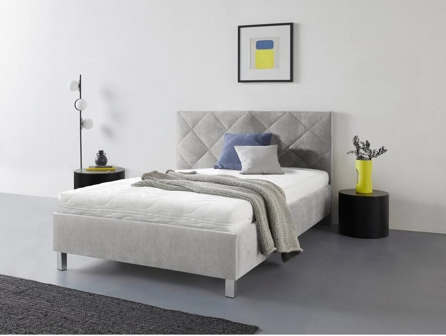 Westfalia Polsterbetten Gestoffeerd bed Padua met ruitvormig quiltwerk keuze uit 3 verschillende typen matrassen - Foto 2