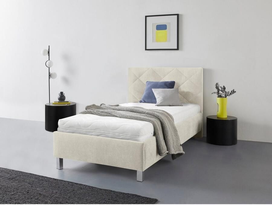 Westfalia Polsterbetten Gestoffeerd bed Padua met ruitvormig quiltwerk keuze uit 3 verschillende typen matrassen - Foto 2