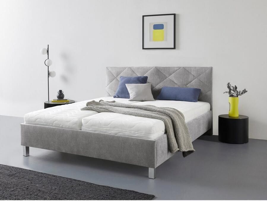 Westfalia Polsterbetten Gestoffeerd bed Padua met ruitvormig quiltwerk keuze uit 3 verschillende typen matrassen