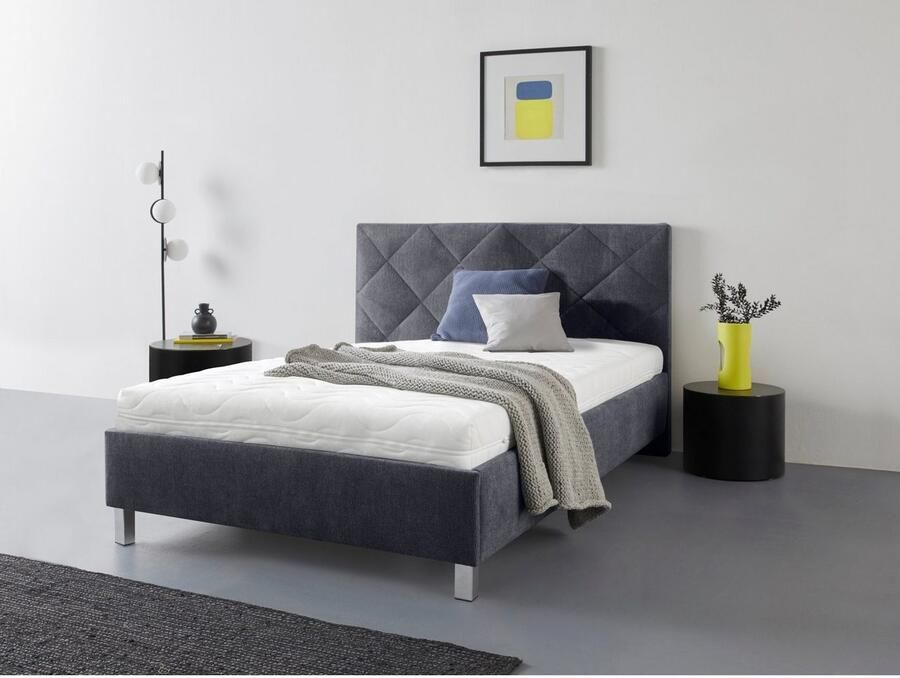 Westfalia Polsterbetten Gestoffeerd bed Padua met ruitvormig quiltwerk keuze uit 3 verschillende typen matrassen - Foto 2