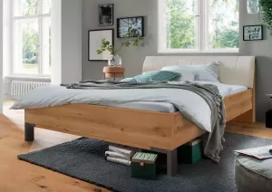 WIEMANN Futonbed Monaco met bekleed hoofdbord