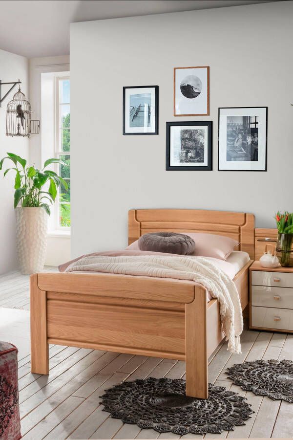 WIEMANN Houten bed Kiruna schöner Landhausstil Made in Germany in comforthoogte - Foto 4