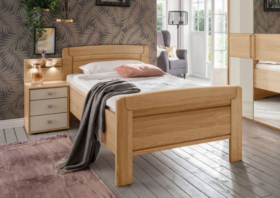 WIEMANN Houten bed Kiruna schöner Landhausstil Made in Germany in comforthoogte - Foto 5