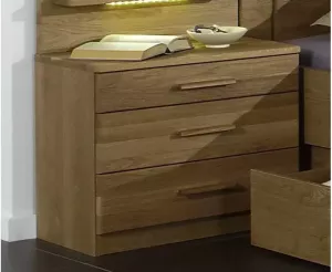 WIEMANN Nachtkastje Münster (set van 2) gedeeltelijk massief