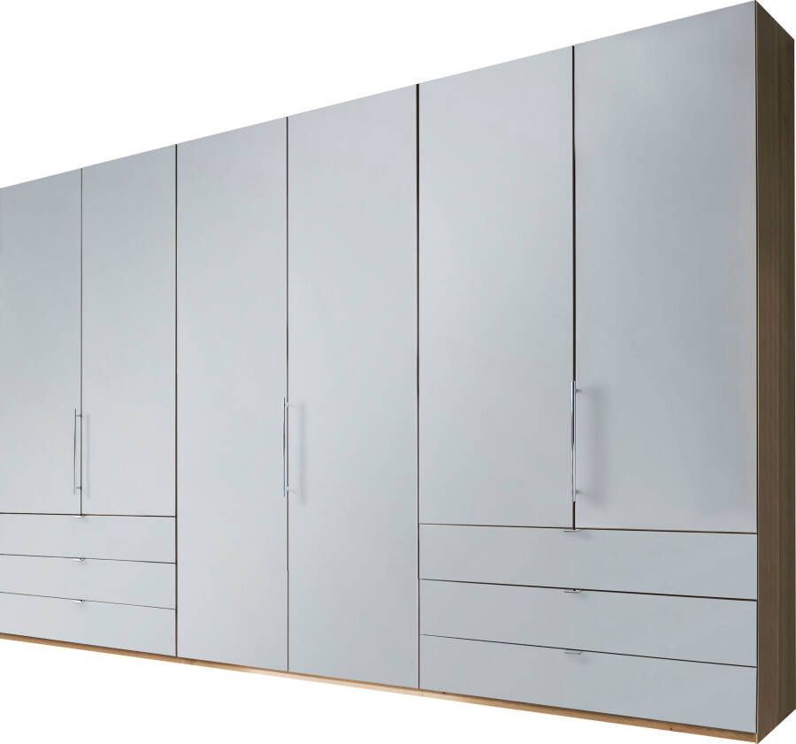 WIEMANN Vouwdeurkast Loft Kledingkast Kast Linnenkast met glazen front robuuste glazen fronten nauwelijks hoorbare deuren met panorama-opening - Foto 7