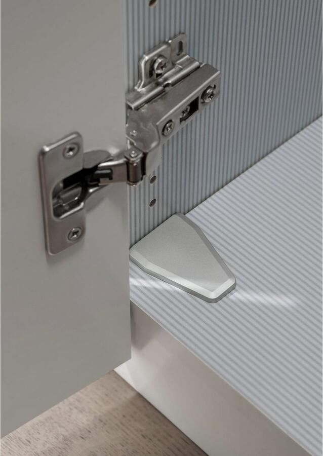 WIEMANN Draaideurkast Monaco Kledingkast Kast Linnenkast met elegant glazen front met chic glazen front en hoogwaardig beslag inclusief deurdemping - Foto 7